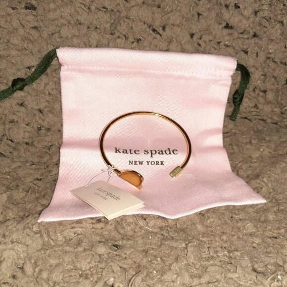 KATE SPADE-Heritage Gold Cuff Expand Twist Bangle Arrow Bracelet-NWT/Branded Bag - Picture 1 of 7